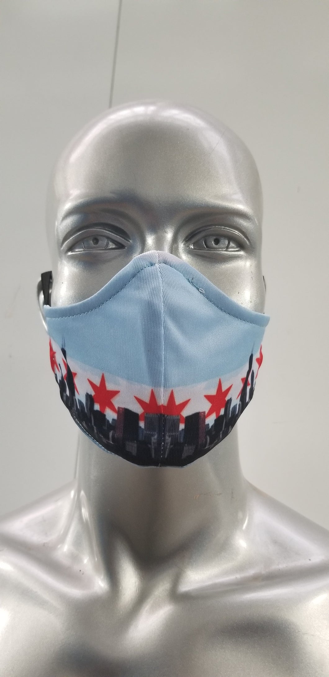 Chicago White Flag Skyline Premium Face Mask (Buy One Get One Free)