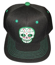 Load image into Gallery viewer, Marijuana Weed Skull Premium Hat Trucker Snapback Baseball Cap
