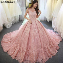 Load image into Gallery viewer, Pink Quinceanera Dresses 2023 Elegant Ball Gown Sweet 16 Formal Party Night Prom Dress Luxury Long Ceremony Graduation Gala Jurk
