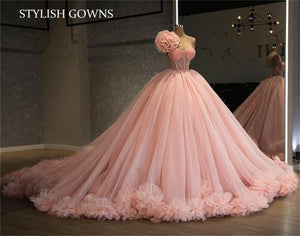 Charming Ruffles Ball Gown Quinceanera Dress Pink Pleats Spaghetti Strap Puffy Sweet 16 Dresses Vestidos De 15 Años