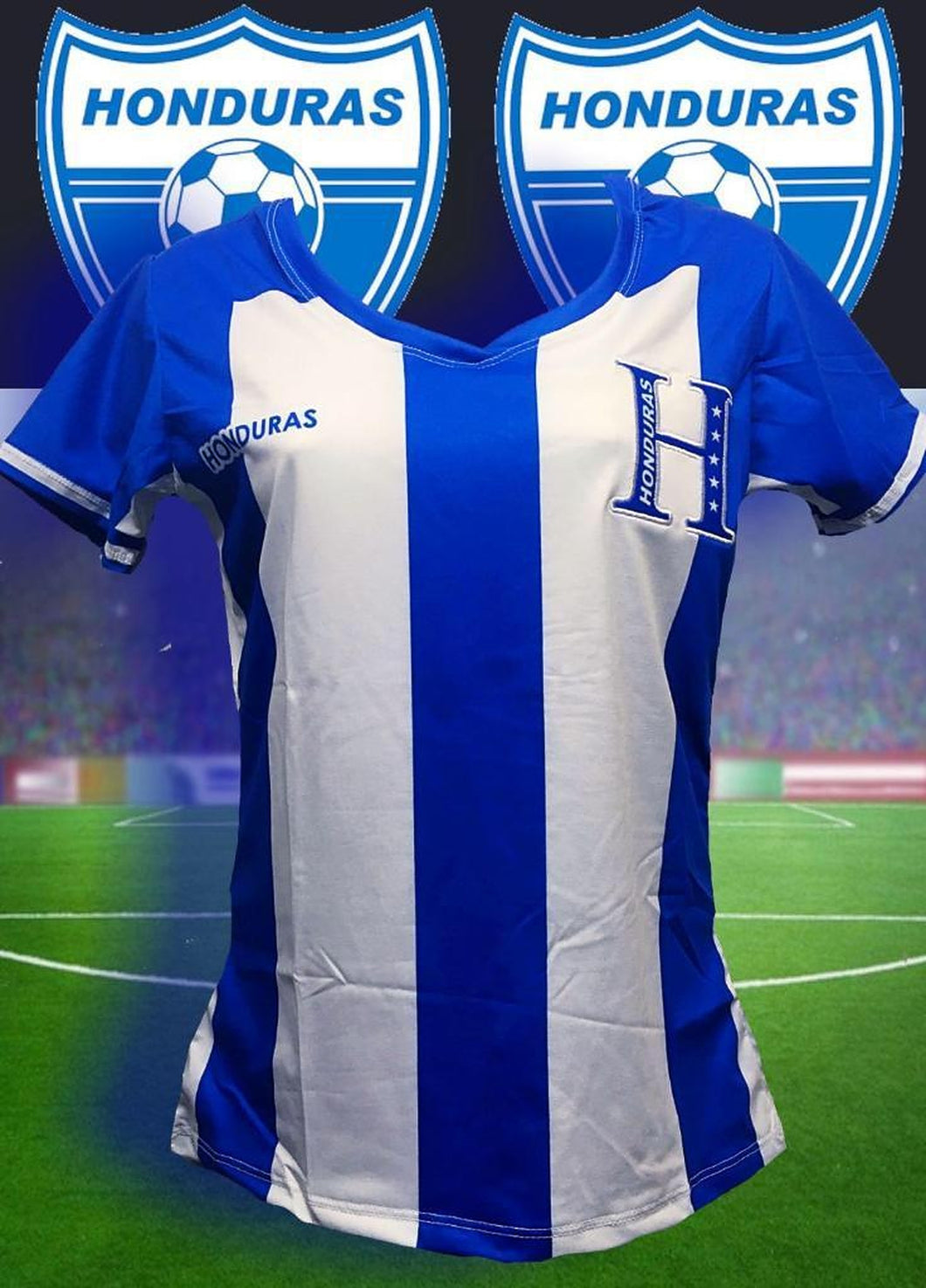 Women Honduras Blue Azul Premium Soccer Jersey 2022