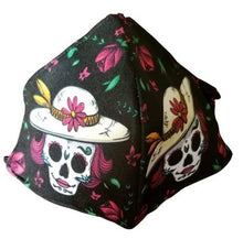 Load image into Gallery viewer, La Catrina Skulls Washable Face Mask
