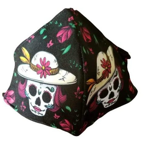 La Catrina Skulls Washable Face Mask