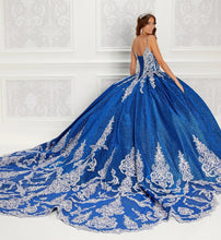 Load image into Gallery viewer, Royal Blue Charro Quinceanera Dresses Ball Gown Spaghetti Straps Sequins Appliques Puffy Mexican Sweet 16 Dresses 15 Anos
