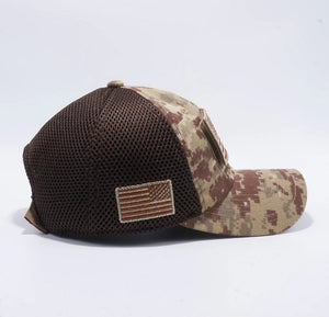 USA Flag Camo Detachable Premium Hat Trucker Snapback Baseball Cap