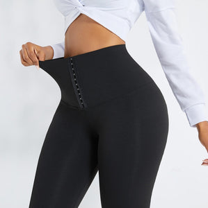 Women's High Waisted Tummy Control Black Yoga Leggings