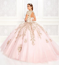 Load image into Gallery viewer, Sky Blue Charro Quinceanera Dresses Ball Gown Cap Sleeves Tulle Appliques Puffy Mexican Sweet 16 Dresses 15 Anos
