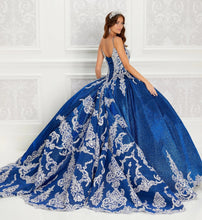 Load image into Gallery viewer, Royal Blue Charro Quinceanera Dresses Ball Gown Spaghetti Straps Sequins Appliques Puffy Mexican Sweet 16 Dresses 15 Anos
