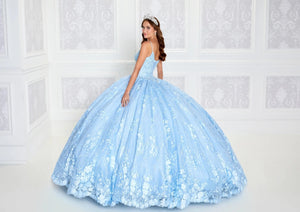 Sky Blue Quinceanera Dresses Ball Gown Spaghetti Straps Tulle Appliques Puffy Sweet 16 Dresses