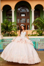 Load image into Gallery viewer, Puffy Charro Quinceanera Dresses Ball Gown Spaghetti Straps Tulle Appliques Mexican Sweet 16 Dresses 15 Anos
