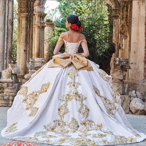 Real Images Charro Mexican Quinceanera Prom Dresses 2021 Off Shoulder Sweet 15 Dress Princesa Misquinceanos Party Gowns