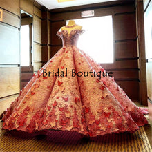 Load image into Gallery viewer, 2021 New Ball Gown Quinceanera Dresses Beads Lace Appliques Formal Prom Gowns Sweet 16 Dress vestido de 15 anos
